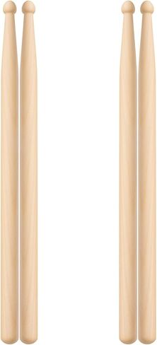 2 Pairs Drum Sticks, 5A Drum Sticks Maple Drumsticks for Electronic Drums set, Non-Slip Grip, Wood Tip for Acoustic Drums or Adults Percussion Drumsticks for Beginner (32CM) in Saudi Arabia