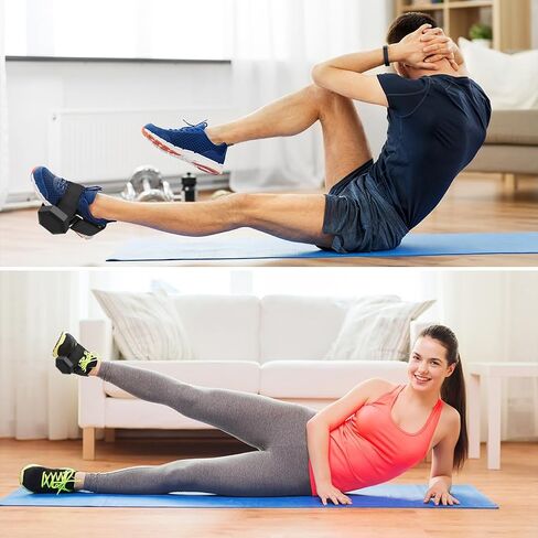 قطعتان من ملحقات الدمبل للقدم، أشرطة ملحقة لدمبل قدم القرد، وزن القدمين، مدرب الظنبوب، أشرطة الكاحل لتدريب اللياقة البدنية، ملحقات الساق in Kuwait