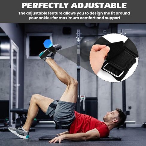 قطعتان من ملحقات الدمبل للقدم، أشرطة ملحقة لدمبل قدم القرد، وزن القدمين، مدرب الظنبوب، أشرطة الكاحل لتدريب اللياقة البدنية، ملحقات الساق in Kuwait