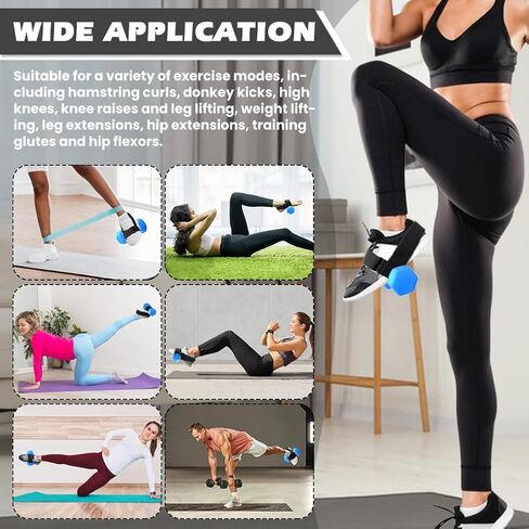 قطعتان من ملحقات الدمبل للقدم، أشرطة ملحقة لدمبل قدم القرد، وزن القدمين، مدرب الظنبوب، أشرطة الكاحل لتدريب اللياقة البدنية، ملحقات الساق in Kuwait