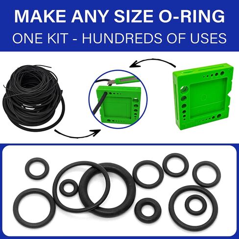 O-Ring Splicing Kit, 70A Durometer – Complete Cord Service Tool Set with Rubber Strips (1.5–6.99mm) – for O-Ring and Rubber Seal Repair in Saudi Arabia