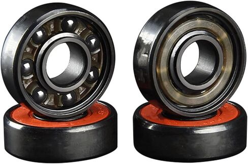 8PCS 608 Hybrid Black Ceramic Bearings 7 Beads ABEC-9 Bearing for Skateboard Longboard Inline Skate HandSpinner in Saudi Arabia