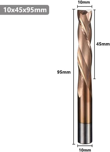 1pcs 2 Flutes Carbide CNC End Mill Up Down Cutter 3.175/4 /5/6 /8 /10mm Shank CNC Router Bit TiCN Coated Compression Milling Cutter in Saudi Arabia