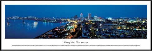 Memphis, Tennessee - Blakeway Panoramas Unframed Skyline Posters in Saudi Arabia