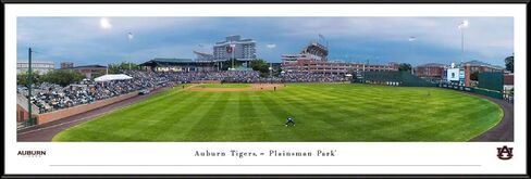 Auburn Tigers Baseball - 40.25x13.75-inch Standard Framed Print by Blakeway Panoramas in Saudi Arabia
