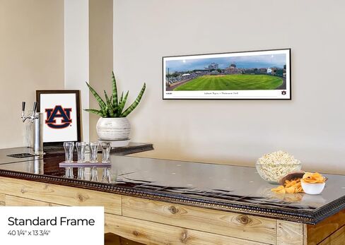Auburn Tigers Baseball - 40.25x13.75-inch Standard Framed Print by Blakeway Panoramas in Saudi Arabia