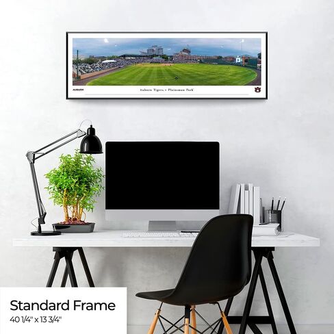 Auburn Tigers Baseball - 40.25x13.75-inch Standard Framed Print by Blakeway Panoramas in Saudi Arabia