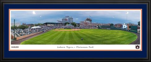Auburn Tigers Baseball - 40.25x13.75-inch Standard Framed Print by Blakeway Panoramas in Saudi Arabia