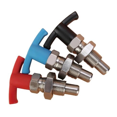 البلاستيك T-مقبض قابل للسحب الربيع تحميل الفهرسة المكبس دبوس 1 قطعة (VCN250-CNK_M12-6-6) in Kuwait