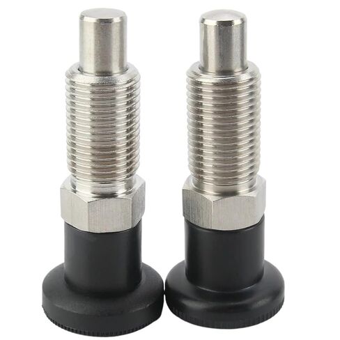 QX221 البلاستيك المقاوم للصدأ / الكربون الصلب مؤشر المكبس اليد قابل للسحب الذاتي قفل الفهرسة دبوس M8 / 10/12/16/20/24 1 قطعة (QX221-BNK، M20-12-15) in Kuwait