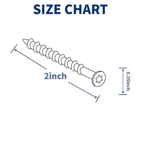 Deck Screws 2 Inch, 400PCS Exterior Wood Screws, #8 x 2 Fence Construction Screws, Torx Head, Rust Resistant Epoxy Coated, T25 Bits Included, Black in Kuwait