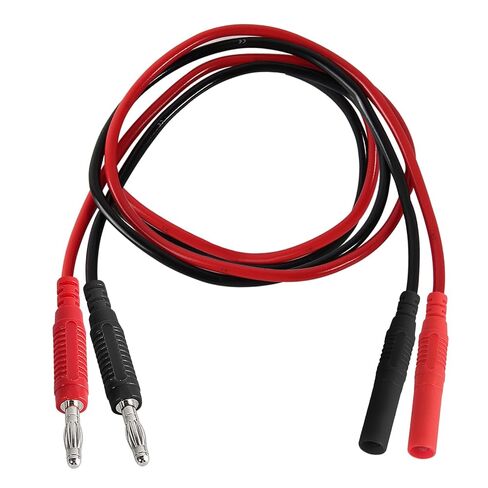 UMLIFE 2 قطعة اختبار الرصاص المتعدد تمديد ذكر إلى أنثى موصل 4 مم قابس الموز إلى جاك الثقيلة 14AWG أسلاك السيليكون متر يؤدي مجسات 3.3 قدم in Kuwait