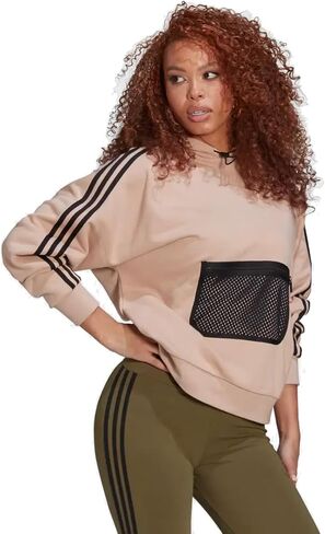 adidas Originals Women's Hoodie, Ash Pearl in Saudi Arabia