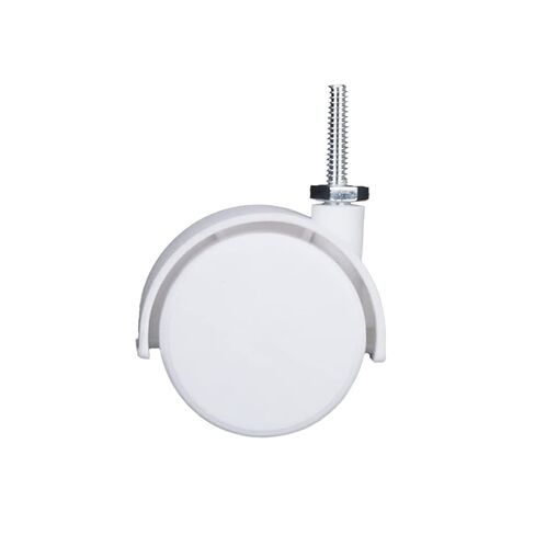 2 Inch Casters Swivel Stem Caster Wheel 1/4" - 20 x 1" New PP Furniture Shelving Casters Replacement Castors with Brakes (Without Brake-White) in Saudi Arabia