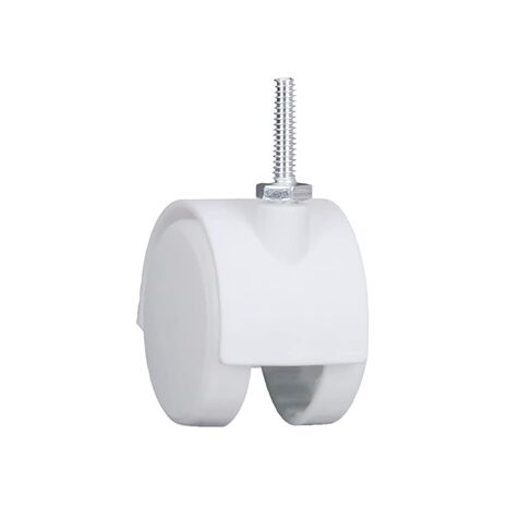 2 Inch Casters Swivel Stem Caster Wheel 1/4" - 20 x 1" New PP Furniture Shelving Casters Replacement Castors with Brakes (Without Brake-White) in Saudi Arabia