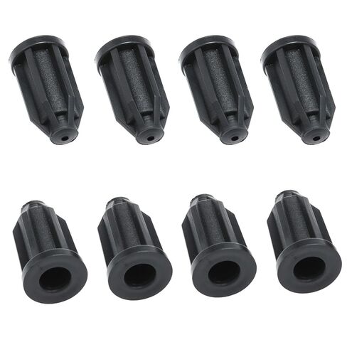 Black Plastic Caster Socket Sleeve Round Inserts 7/16" Caster Rod Socket CoverSuitable for Objects Such as Chairs with Swivel Casters 8PCS in Saudi Arabia
