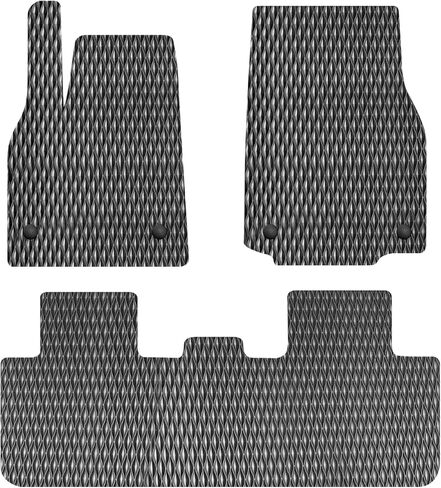 سجادات أرضية وسجادة صندوق السيارة لسيارة Honda Odyssey 2018-2023 2024، مجموعة كاملة من 3 صفوف مع بطانة للحمولة، ملحقات بطانات أرضية السيارة للحماية من جميع الأحوال الجوية مناسبة لسيارة Honda Odyssey-أسود in Kuwait