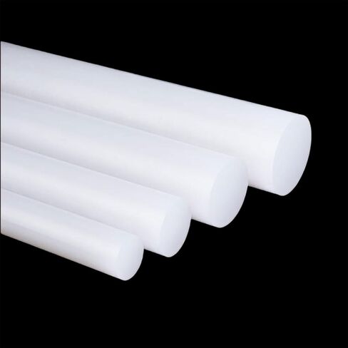 Plastic round rod, 4 Pcs Nylon Rods, Plastic Round Rod 15/18/20Mm Diameter, 500Mm Length(18mm) in Kuwait
