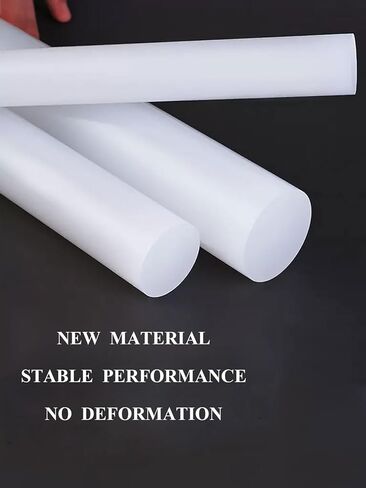 Plastic round rod, 2 Pcs Nylon Rods, Plastic Round Rod 55/60/65Mm Diameter, 500Mm Length(55mm) in Kuwait