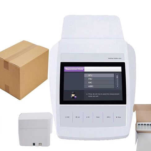 Digital Turbidity Meter Kit Benchtop Turbidimeter with Resolution 0.01 Total Suspended Solids Mode Range 0~2000 NTU/FNU 0~500 EBC 0~9999 ASBC USB Formazine Standard Turbidity Solution ASTM ISO in Saudi Arabia