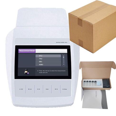 Digital Turbidity Meter Benchtop Turbidity Measurement Instrument with ASTM ISO Resolution 0.01 2000NTU USB Total Suspended Solids Measurement Mode Formazine Standard Turbidity Solution in Saudi Arabia