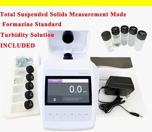 جهاز قياس التعكر الرقمي لأجهزة قياس التعكر فوق سطح المختبر مع ASTM ISO وضع إجمالي المواد الصلبة المعلقة 0~2000 NTU/FNU 0~500 EBC 0~9999 ASBC حل التعكر فورمازين واجهة USB in Kuwait
