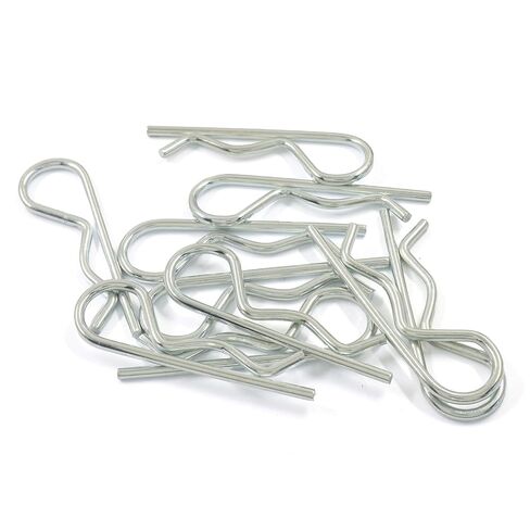 10 Pack R Clips Hardware Pins, M3x65mm Carbon Steel Cotter Pins, Heavy Duty Spring Fasteners Hitch Pin for Trailer Locking, Trailer Clamps, Lawn Mowers in Saudi Arabia
