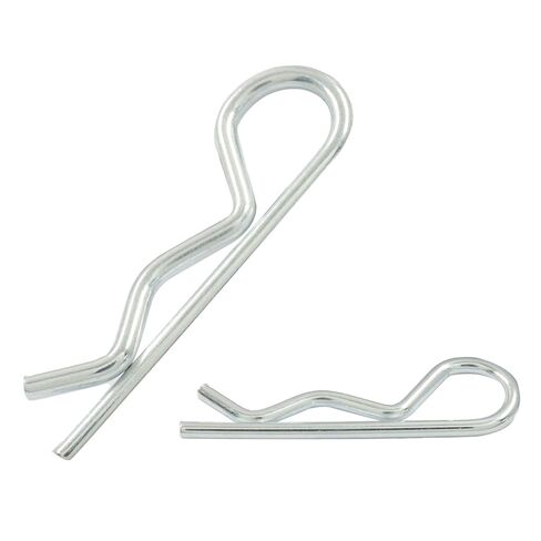 10 Pack R Clips Hardware Pins, M3x65mm Carbon Steel Cotter Pins, Heavy Duty Spring Fasteners Hitch Pin for Trailer Locking, Trailer Clamps, Lawn Mowers in Saudi Arabia