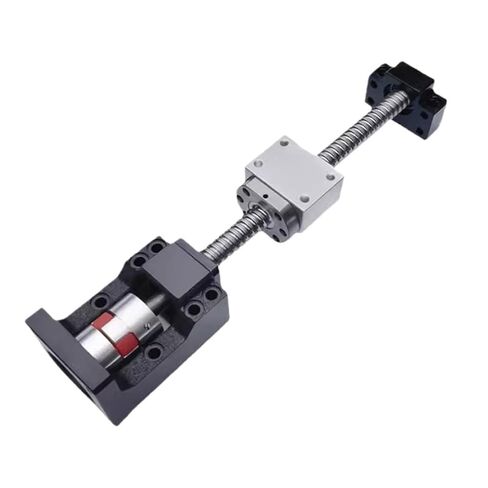 المسمار الكرة المسمار الفولاذ المقاوم للصدأ SBR16 100-1000 مللي متر دليل خطي Ballscrew SFU1605 الكرة المسمار BF12 + HM12-57 C7 خطي دعم السكك الحديدية (100 مللي متر) in Saudi Arabia