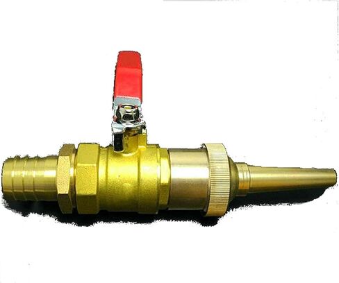 مفتاح صمام كروي نحاسي عالي الضغط لموصل مسدس المياه ببكرة خرطوم - DN15 1/2" تدفق قابل للتعديل للحديقة وغسيل السيارات واستخدام الرشاش (16 مم) in Kuwait