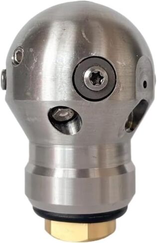 فوهة تنظيف المجاري من الفولاذ المقاوم للصدأ 40L 3/8 "0-300bar 40-300L/دقيقة 360 درجة فوهة تنظيف المجاري الدوارة للإناث in Kuwait