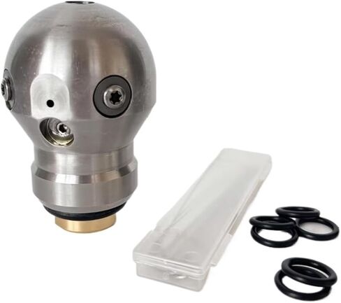 فوهة تنظيف المجاري من الفولاذ المقاوم للصدأ 40L 3/8 "0-300bar 40-300L/دقيقة 360 درجة فوهة تنظيف المجاري الدوارة للإناث in Kuwait