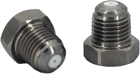 طرف فوهة رش سيراميك عالي الأداء مع ترصيع من الفولاذ المقاوم للصدأ - زاوية 95 درجة، وصلة خيط ذكر in Kuwait