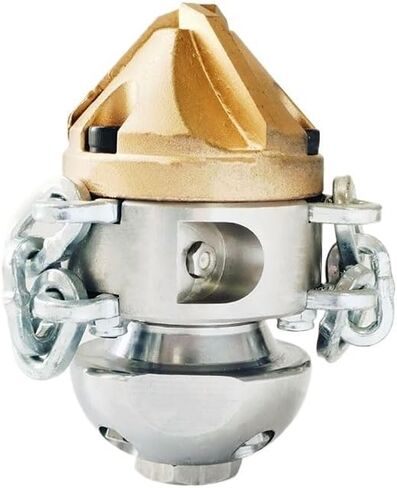 فوهة تنظيف المجاري من الفولاذ المقاوم للصدأ 3/8 بوصة أنثى 50-150LPM 100-350bar Side3 Backward4 فوهة مجاري دوارة بسلسلة (150LPM) in Kuwait