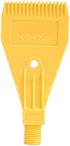 5 عبوات من فوهات منفاخ الهواء ABS مقاس 1/4 بوصة - تصميم مروحة مسطحة للتوزيع الفعال في التطبيقات الصناعية والتجارية (3 فتحات صفراء) in Kuwait