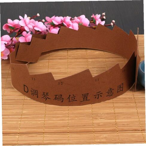 10pcs Guzheng Code Positioning Paper Durable Light Brown Installation Guides for Zheng Instruments Easy to Store and Use for Beginners and Professionals in Saudi Arabia