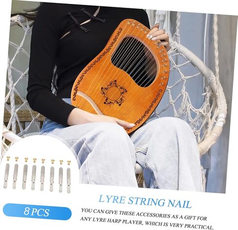 SUPVOX Piano String Pins 8 Strong Harp String Nails for Lyre Tuning Accessory Set in Saudi Arabia