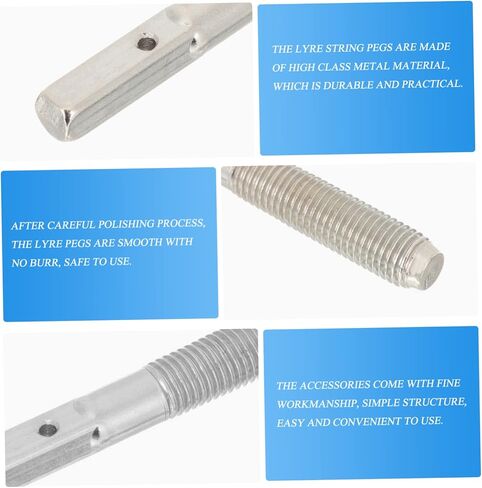 SUPVOX Piano String Pins 8 Strong Harp String Nails for Lyre Tuning Accessory Set in Saudi Arabia