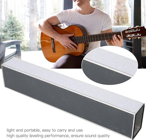 مبرد فريت 7.9 بوصة، شعاع تسوية من سبائك الألومنيوم مع 4 أوراق صنفرة ذاتية اللصق، مبرد سنفرة لتسوية الجيتار المحمول للجيتار الكهربائي، الجهير الكهربائي in Kuwait