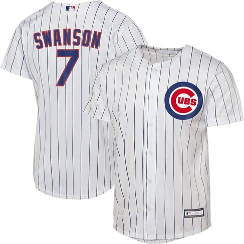 Dansby Swanson Chicago Cubs MLB Kids Youth 8-20 White Home Player Jersey in Saudi Arabia