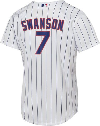 Dansby Swanson Chicago Cubs MLB Kids Youth 8-20 White Home Player Jersey in Saudi Arabia