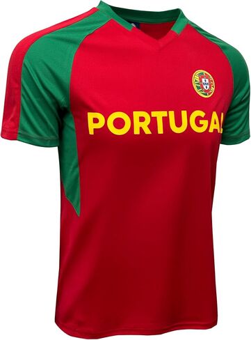 Just 4 Kicks Kids Portugal Short Sleeve Shirt - Youth Sizes - Portugal Performance Jersey in Kuwait