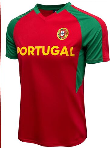 Just 4 Kicks Kids Portugal Short Sleeve Shirt - Youth Sizes - Portugal Performance Jersey in Kuwait