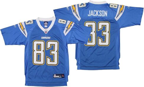 قميص NFL Los Angeles Chargers Vincent Jackson #83 للاعب متقاعد، أزرق، مقاس XX-Large in Kuwait