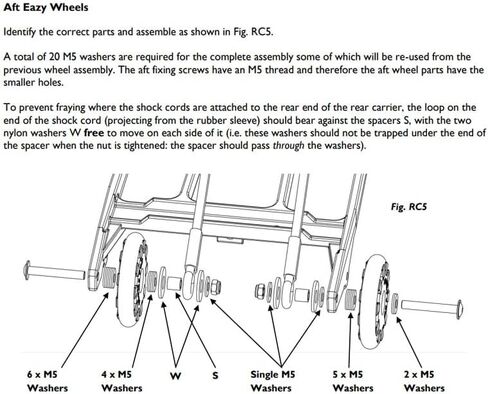 Brompton Eazy Wheels with 6mm Screws for Rear Frame (Pair) in Kuwait