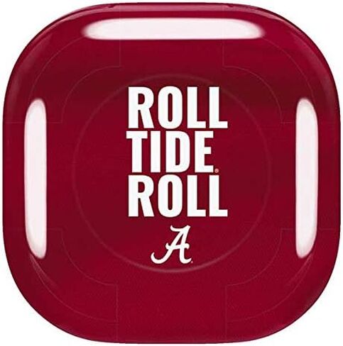 غلاف صوتي من Skinit متوافق مع Samsung Galaxy Buds Pro - تصميم Alabama Roll Tide Roll المرخص رسميًا in Saudi Arabia