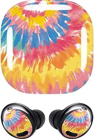 Skinit Decal Audio Skin Compatible with Samsung Galaxy Buds Pro Originally Designed Rainbow Tie Dye Design in Saudi Arabia