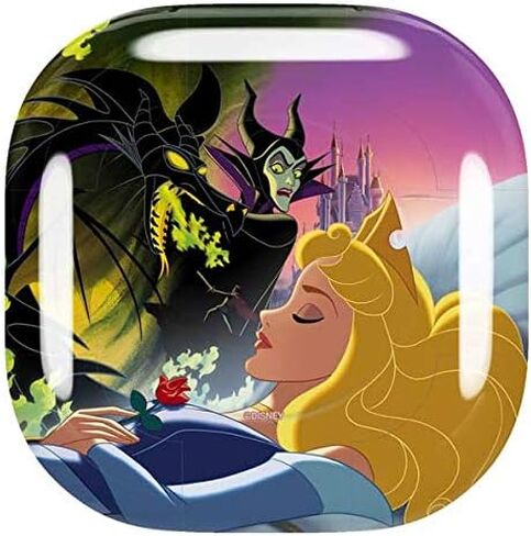 غلاف صوتي من Skinit متوافق مع Galaxy Buds Pro - تصميم فني مرخص رسميًا من Disney Villains Sleeping Beauty and Maleficent in Saudi Arabia