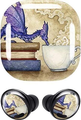 Skinit Decal Audio Skin Compatible with Samsung Galaxy Buds Pro - Tate and Co. Whats in Here Coffee Dragon Design in Saudi Arabia