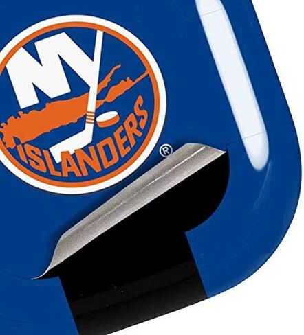 غلاف صوتي من Skinit متوافق مع Samsung Galaxy Buds Pro - تصميم خلفية صلبة مرخص رسميًا من NHL New York Islanders in Saudi Arabia